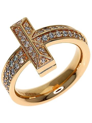 Tiffany & Co. Tiffany & Co. T One Diamond Ring, 18K Pink Gold, Women's. (view 2)