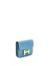 Hermès 100% Leather Blue Constance Slim Wallet Evercolor One size - photo 3