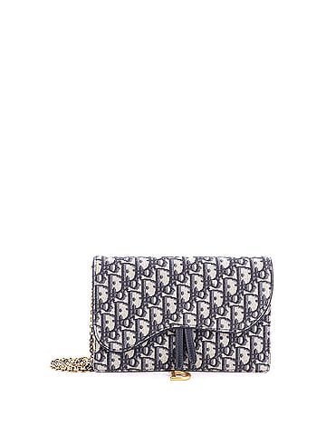 Christian Dior Saddle Chain Clutch Oblique Canvas (view 1)