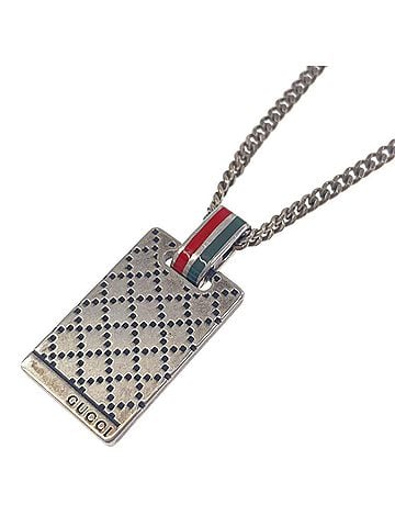 Gucci Gucci Diamante Necklace, Silver, Women's GUCCI (view 1)