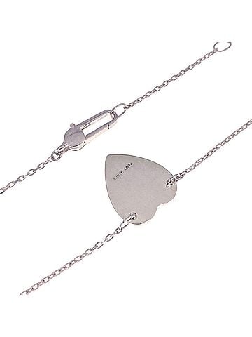 Gucci Gucci Heart Necklace, Silver, Women's (view 2)
