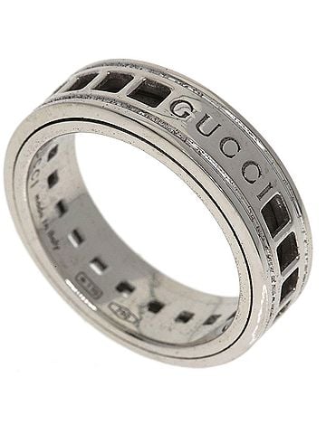 Gucci Gucci Scroll #8 Ring, 18K White Gold, Women's. (view 1)