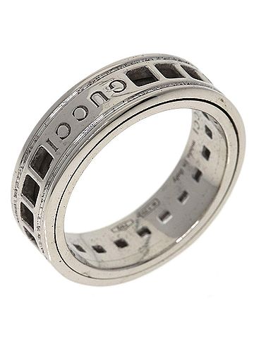 Gucci Gucci Scroll #8 Ring, 18K White Gold, Women's. (view 2)