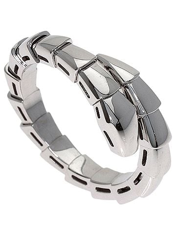 Bvlgari BVLGARI Serpenti Viper Ring, Size M, 18K White Gold, Women's. (view 1)