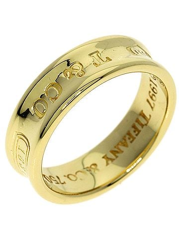 Tiffany & Co. Tiffany & Co. 1837 Narrow Ring, 18K Yellow Gold, Women's Ring. (view 2)