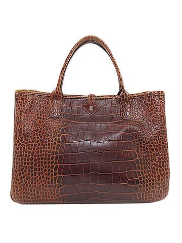 Longchamp Longchamp Le Roseau embossed leather handbag for women. (view 2)
