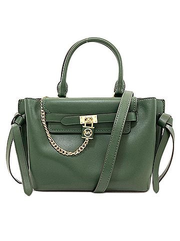 Michael Kors Michael Kors Belted Satchel Padlock 2-Way Handbag Leather Women's (view 1)