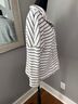 Pomander Place 95% Cotton 5% Spandex 100% Rayon Stripes White Black Long Sleeve Top Size S - photo 8