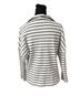 Pomander Place 95% Cotton 5% Spandex 100% Rayon Stripes White Black Long Sleeve Top Size S - photo 2
