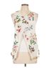 Lola Floral White Sleeveless Top Size L - photo 1