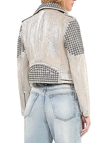 The Kooples Veste En Cuir Courte Leather Jacket (view 2)