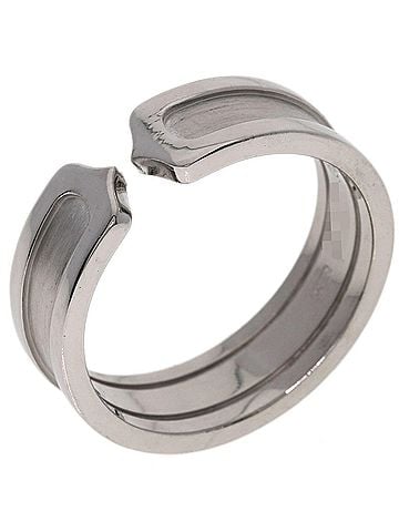 Cartier Cartier C2 Ring #60, 18K White Gold, Women's Ring, CARTIER (view 2)