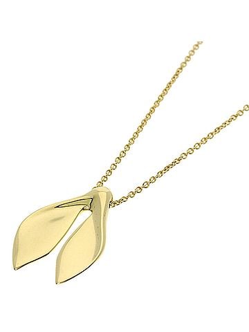 Tiffany & Co. Tiffany & Co. Leaf Fin Necklace, 18K Yellow Gold, Women's. (view 1)