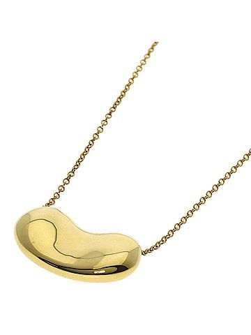 Tiffany & Co. Tiffany Bean Medium Necklace, 18K Yellow Gold, Women's, TIFFANY&Co. (view 1)