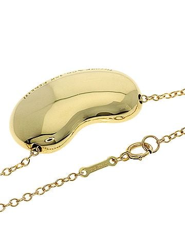 Tiffany & Co. Tiffany Bean Medium Necklace, 18K Yellow Gold, Women's, TIFFANY&Co. (view 2)