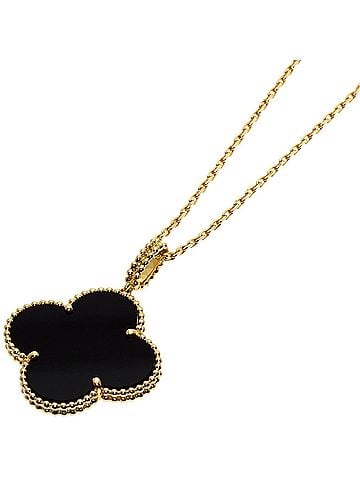Van Cleef & Arpels Van Cleef & Arpels Magic Alhambra Onyx Necklace, 18K Yellow Gold, Women's (view 1)