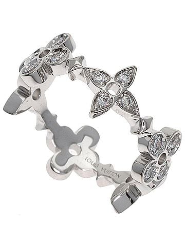 Louis Vuitton Louis Vuitton Fine Dentelle Diamond Ring #50, 18K White Gold, Women's. (view 1)