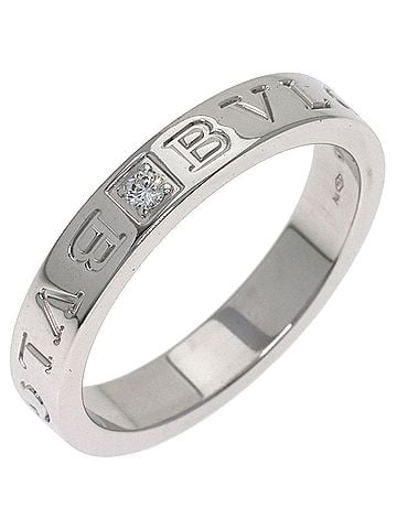 Bvlgari BVLGARI Essential Band 1P Diamond Ring - 18K White Gold Women's (view 2)