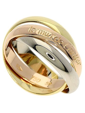 Cartier Cartier Trinity #50 Ring - 18K Yellow Gold/18K Pink White Gold Women's CARTIER (view 1)