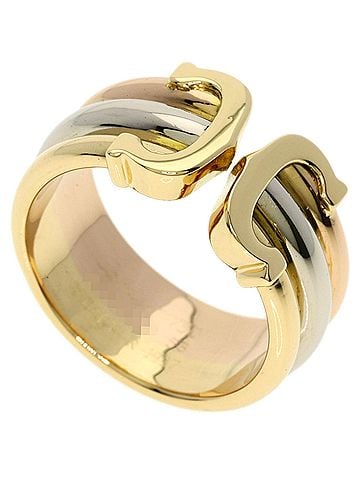Cartier Cartier 2C Ring LM #53 - 18K Yellow Gold/18K Pink White Gold Women's CARTIER (view 1)