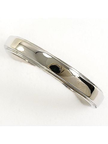 Unbranded PT950 Platinum Ring with 1 Blue Diamond (No Carat Marking), Total Weight 6.0g, Like New Condition. (view 1)