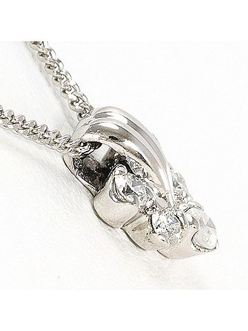 Unbranded PT850 Platinum Necklace with 0.17ct Diamond, Total Weight 3.3g, 40cm, Like New Condition. (view 2)