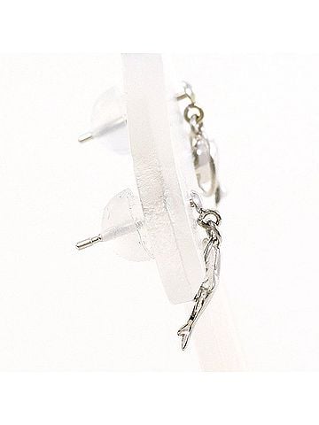 Unbranded K14 14K WG White Gold Earrings, Total Weight 0.4g, Jewelry (view 2)