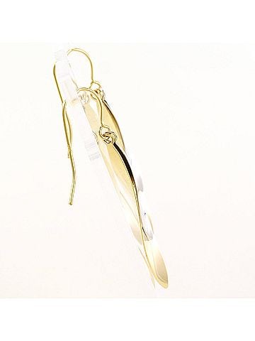 Unbranded K10 10K YG Yellow Gold Earrings, Total Weight 2.4g, Like New Jewelry (view 2)