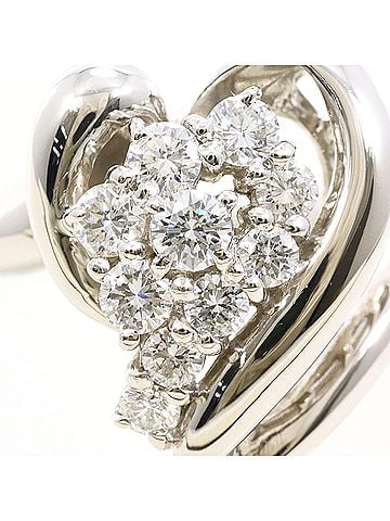 Unbranded PT1000 Platinum Ring with 1 Diamond (0.50 ct), Certificate of Authenticity, Total Weight 8.8g, Like New Condition. (view 2)