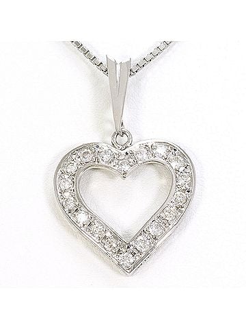 Unbranded PT900 Platinum / PT850 Necklace with 0.51 ct Diamond, Certificate of Authenticity Included, Total Weight 8.9g, 42cm, Like New Condition (view 1)