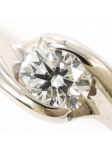 Unbranded PT900 Platinum Ring, 1 Diamond, 0.347ct, VS2 Clarity, Certified, Total Weight 4.5g, Like New Condition. (view 2)