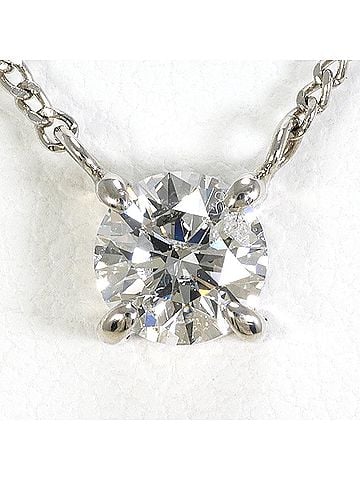 Unbranded PT850 Platinum Necklace with 0.5ct Diamond (I1 clarity), Certificate of Authenticity, Total Weight 3.1g, 46cm Length, Like New Condition. (view 1)