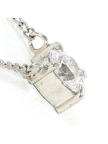 Unbranded PT850 Platinum Necklace with 0.5ct Diamond (I1 clarity), Certificate of Authenticity, Total Weight 3.1g, 46cm Length, Like New Condition. (view 2)