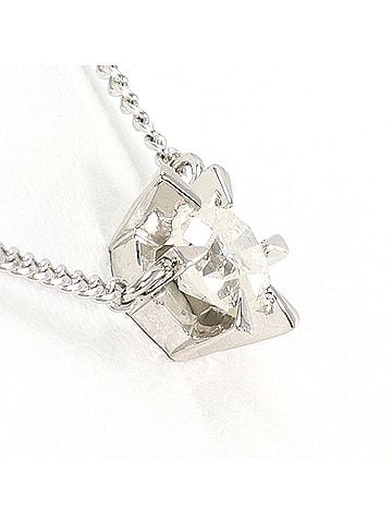 Unbranded PT850 Platinum Necklace with 0.404ct Diamond (I1 clarity), Certificate of Authenticity, Total Weight 2.9g, 41cm Length, Like New Condition. (view 2)