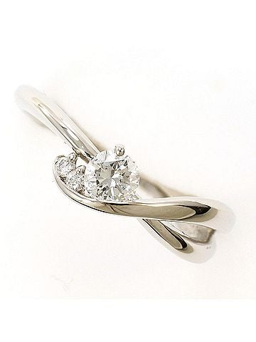 Unbranded PT900 Platinum Ring with 0.225ct Diamond and 0.03ct (SI2 clarity), Certified, Total Weight 3.9g, Like New Condition. (view 1)