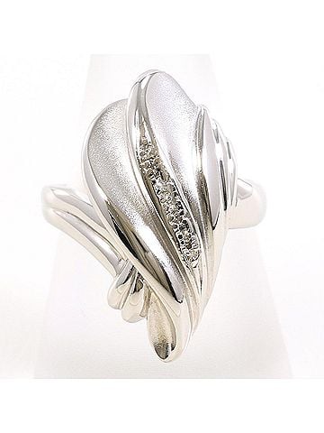 Unbranded PT900 Platinum Ring, 1 Diamond (0.05ct), with Certificate of Authenticity, Total Weight 11.0g, Like New Condition. (view 1)