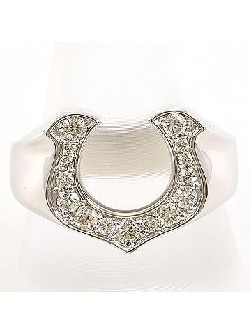 Unbranded PT900 Platinum Ring, 1 Diamond, 0.41ct, with Certificate of Authenticity, Total Weight 11.1g, Like New Condition. (view 1)