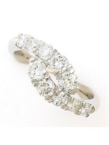 Unbranded PT900 Platinum Ring with 1.04ct Diamond, Certificate of Authenticity Included, Total Weight 5.3g, Like New Condition. (view 1)
