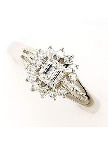Unbranded PT850 Platinum Ring with 0.26ct Diamond and 0.18ct (VS1 clarity, certified), Total Weight 3.7g, Like New Condition. (view 1)