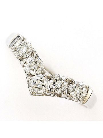 Unbranded PT850 Platinum Ring with 1 Diamond (no carat marking), Certificate of Authenticity, Total Weight 3.5g, Like New Condition. (view 1)