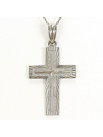 Unbranded K10 10K WG White Gold Necklace, Total Weight 1.7g, 39cm, Like New Condition (view 1)