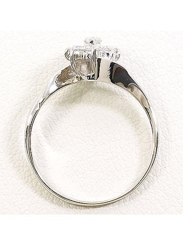 Unbranded PT900 Platinum Ring with 0.31 ct Diamond, Total Weight 2.4g, Like New Condition. (view 2)