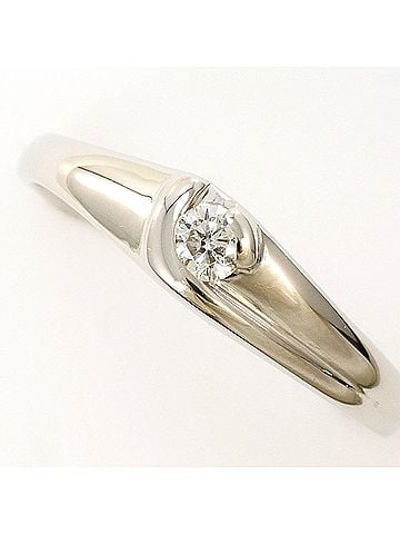 Unbranded PT850 Platinum Ring with 0.08 ct Diamond, Total Weight 2.5g, Like New Condition. (view 1)