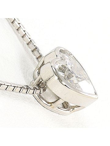 Unbranded PT900 Platinum / PT850 Necklace with 0.977ct Diamond (I1 clarity), Total Weight 5.3g, 45cm Length, Like New Condition. (view 2)