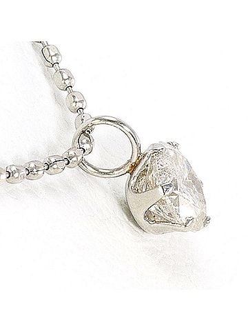 Unbranded PT900 Platinum / PT850 Necklace with 0.20ct Diamond, Total Weight 1.6g, 40cm, Like New Condition (view 2)