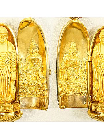 Unbranded K24 24K Yellow Gold Pendant Top, Total Weight 33.7g, Like New Condition. (view 2)