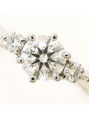Unbranded PT900 Platinum Ring with 0.334ct Diamond and 0.07ct (SI1 clarity), Certified, Total Weight 2.7g, Like New Condition. (view 2)