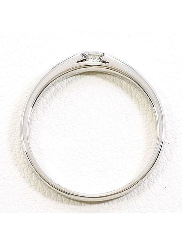 Unbranded PT900 Platinum Ring with 0.10ct Diamond, Total Weight 3.0g, Like New Condition. (view 2)