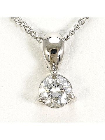 Unbranded PT900 Platinum / PT850 Necklace with 0.18ct Diamond, Total Weight 2.3g, 40cm, Like New Condition (view 1)