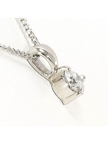 Unbranded PT900 Platinum / PT850 Necklace with 0.18ct Diamond, Total Weight 2.3g, 40cm, Like New Condition (view 2)